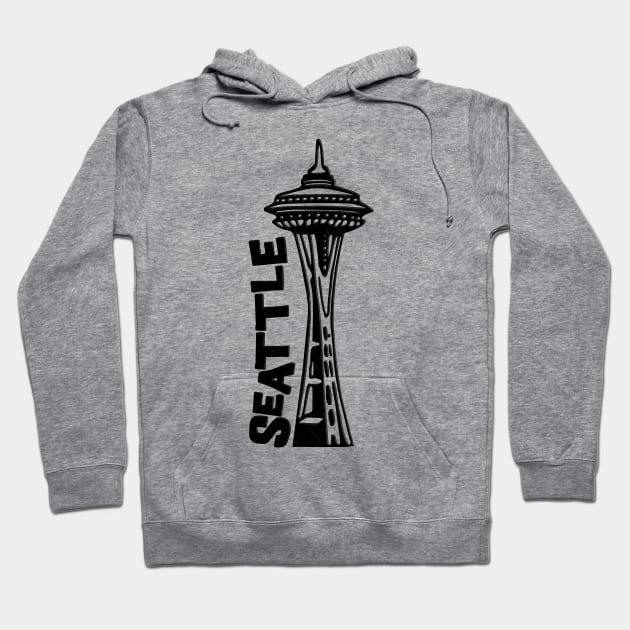 Seattle, Washington's Space Needle Hoodie by gorff